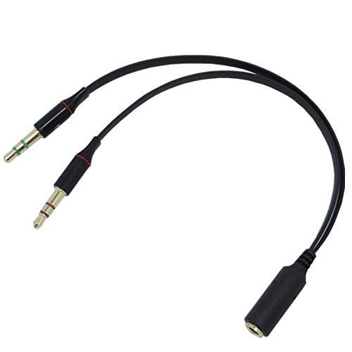 35mm Female To 35mm Male Jack Y Microphone  Audio Cable