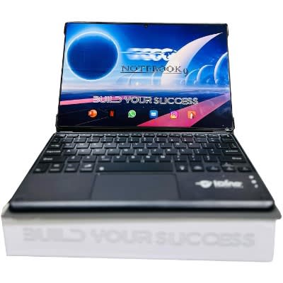 iDino NoteBook 9 5G Tablet with Keyboard - 10.1" - 256GB ROM - 6GB RAM - Dual SIM - 6000mAh - Black