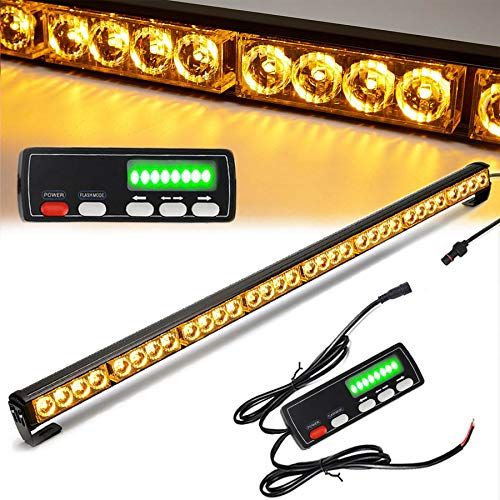 Traffic Advisor Light Bar 36 Inch 16 Flash Modes 32 Led Emer
