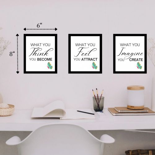 Think, Feel, Imagine Wall Frame 6/8 Inches