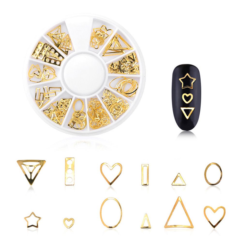 Manicure Decorations Moon Stars Rivet Japanese Hollowed-Out