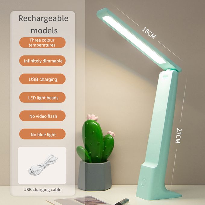 Touch LED Night Bedside Table Lamp Reading Light Recharge- Green