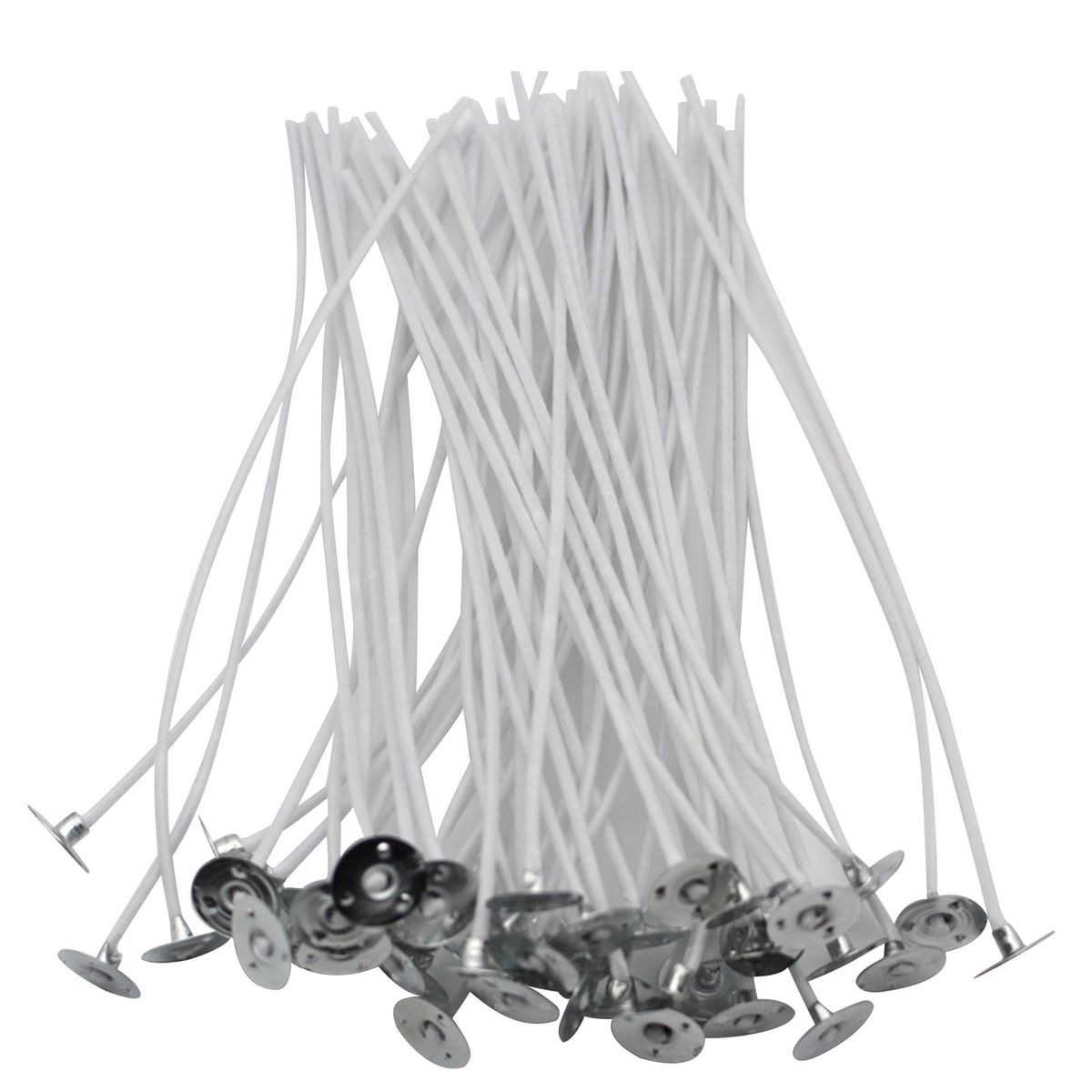 50PCS Candle Wicks Pre Waxed Wicks Candle Making Kit Cotton Pre-Waxed Candle Wicks for Candle Making DIY 8 Inch Long Lasting
