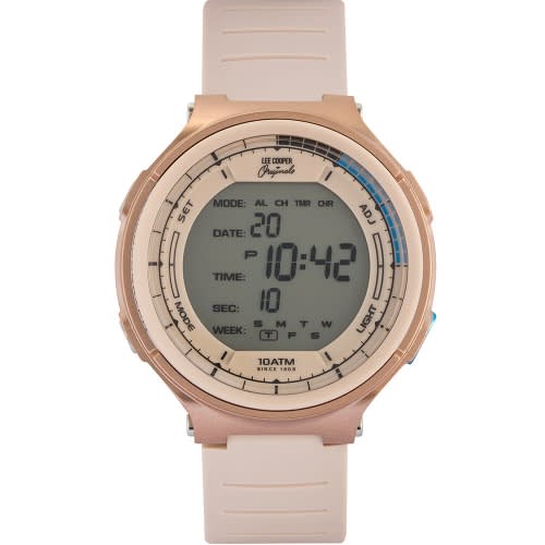Digital Beige Rubber Strap - Beige