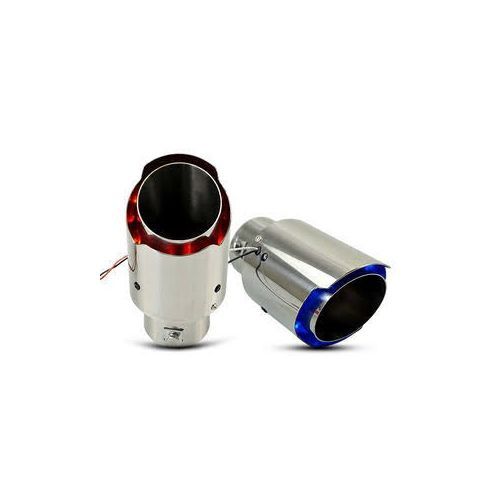 Original Car Universal LED Double Exhaust Muffler Blue & Red