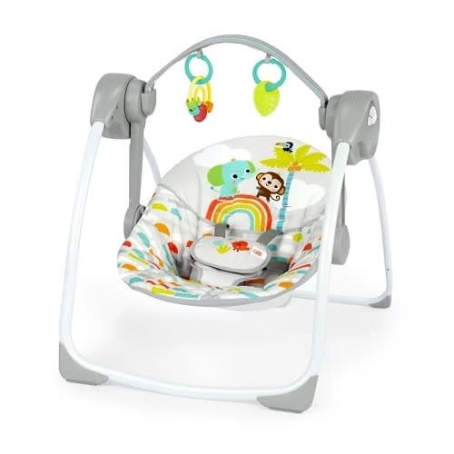 Portable Compact Baby Swing With Toys