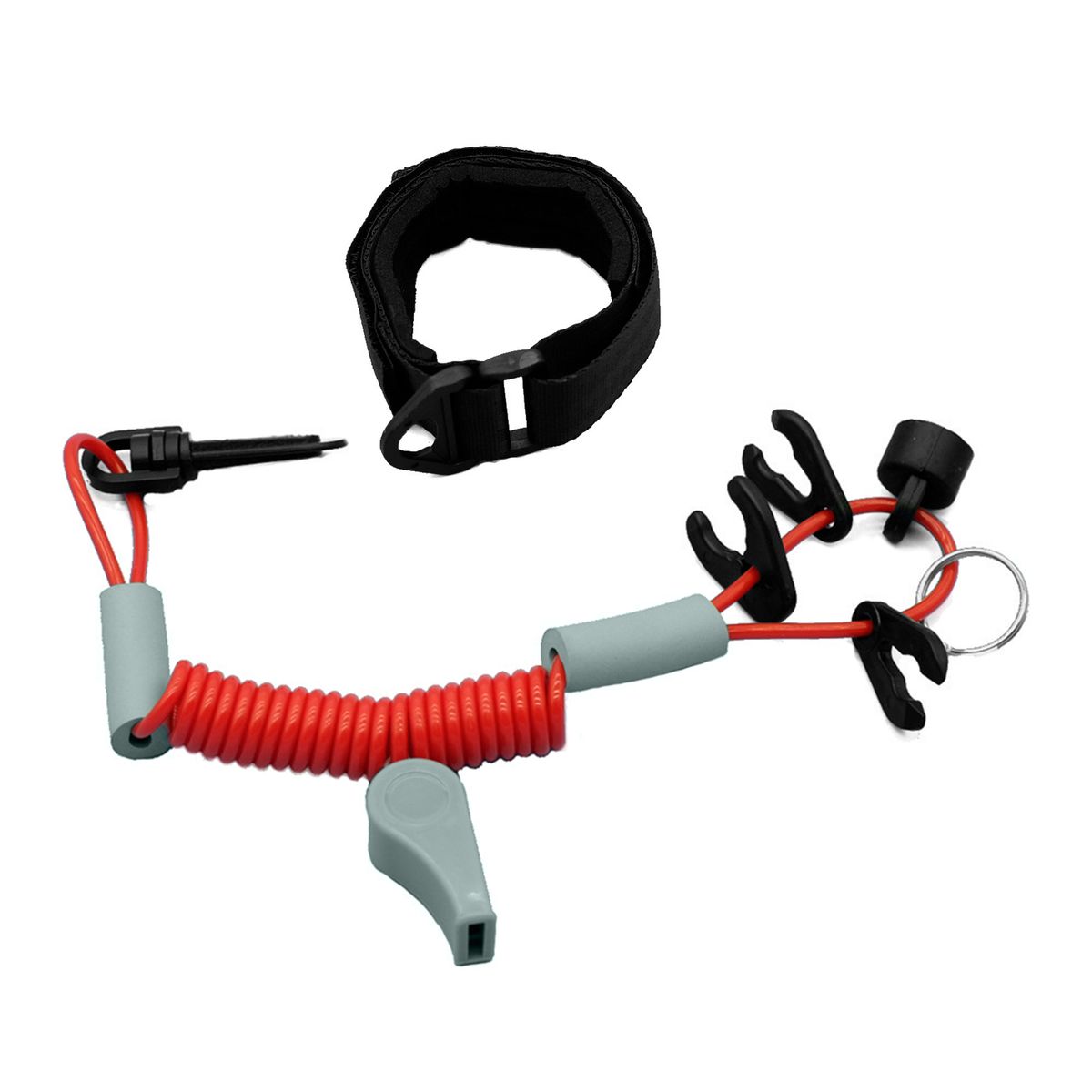 Outboard Boat Motor Kill Stop Switch Key Rope Safety Lanyard