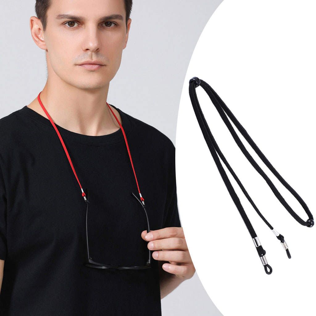 Eyeglass Strap Rope Eyewear Retainer Eyeglasses Chains Men Women Black