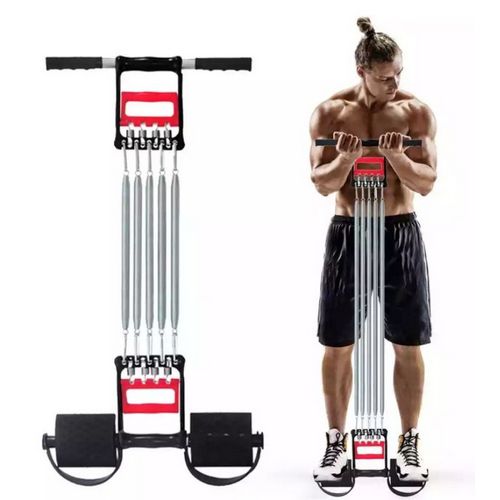Chest Expanders Pedal Resistance Band 3 In 1 Home Fitness Equipment