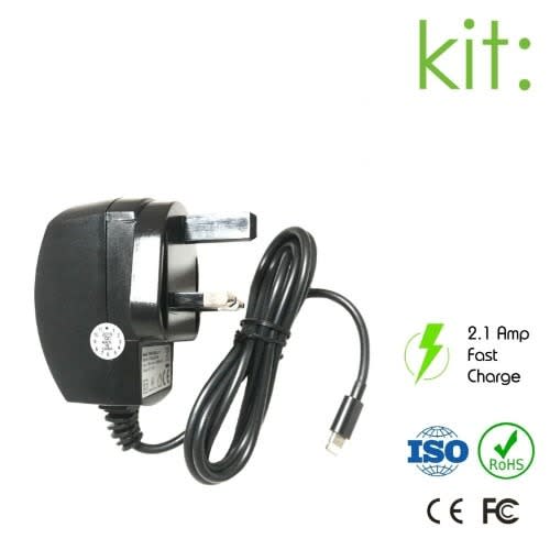Lightning Main Charger For Iphone/ Ipod And Ipad - Black