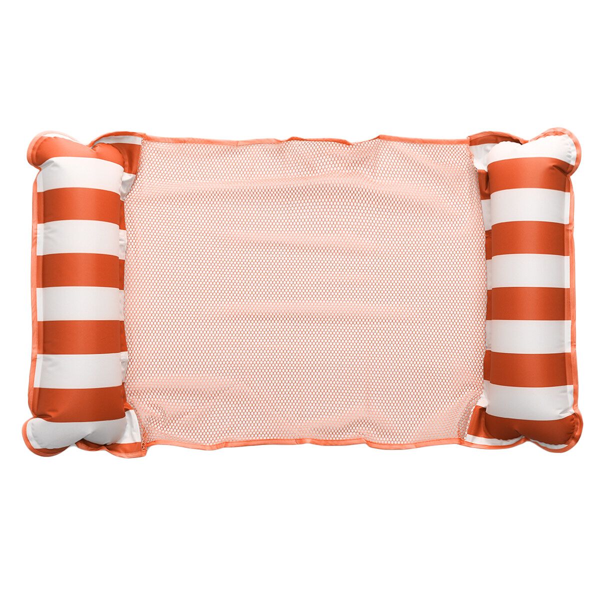 Inflatable Water Hammock Floating Bed Sports Air Mattress Lounge Chair DrifterS Orange-Single