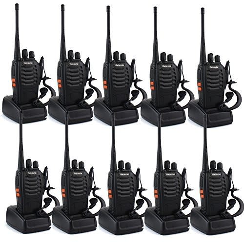 Two-way Radio Bf-888s Walkie Talkie Uhf 5w 16ch With Earpiece - 10 Pieces