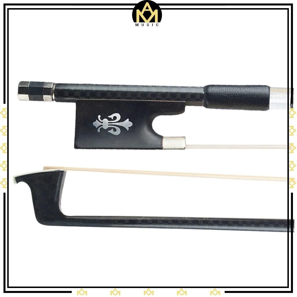 New Design Violin Bow 4/4 Size Carbon Fiber Bow W/ Ebony Frog  Horsehair Durable Violin Bow Violin Parts