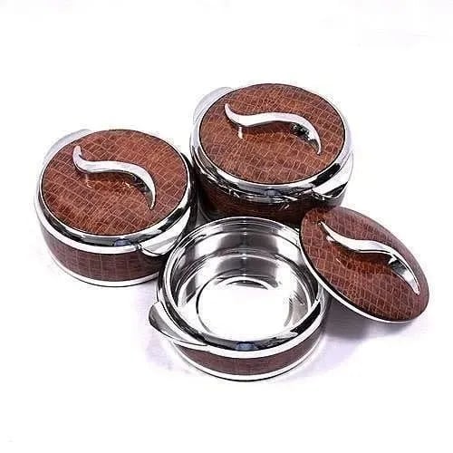 Insulated Serving Food Flask - 3 Pieces Set