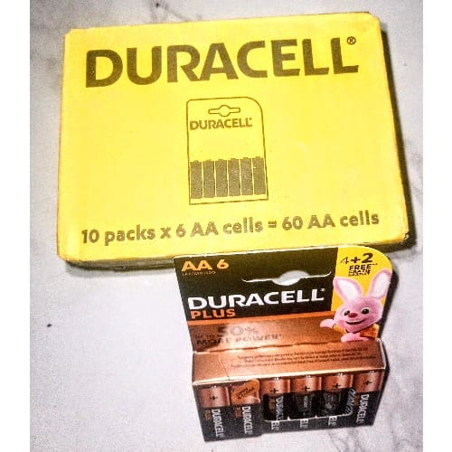 Plus Aa Alkaline Batteries 6 Cells X10 - 60 Cells