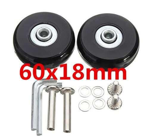 Luggage Suitcase Replacement Wheels 60x18mm