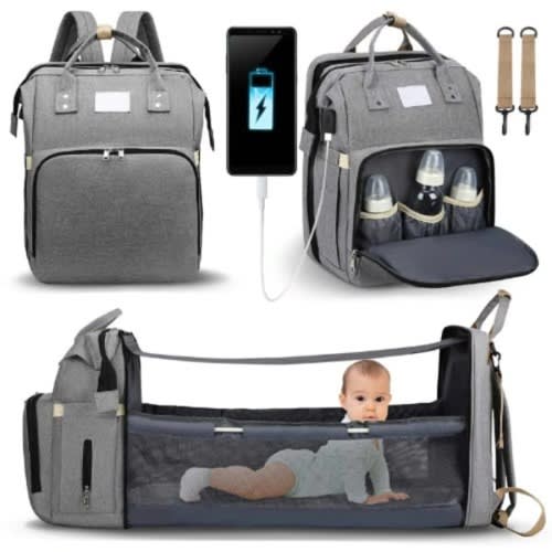 Multifunctional Foldable Baby Travel Diapers Bag