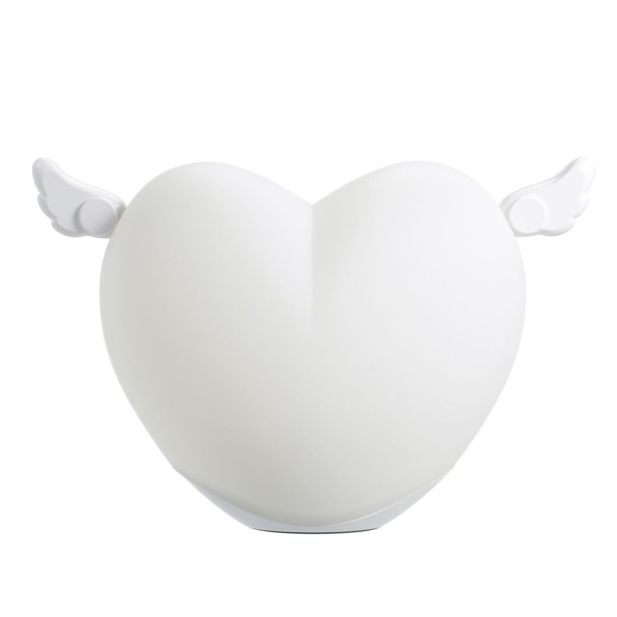 Heart-shaped Lamp Soft Energy-saving Pat Change Color with 2 Pairs Replacable Decorative Corners Decompression Pinch Night Light