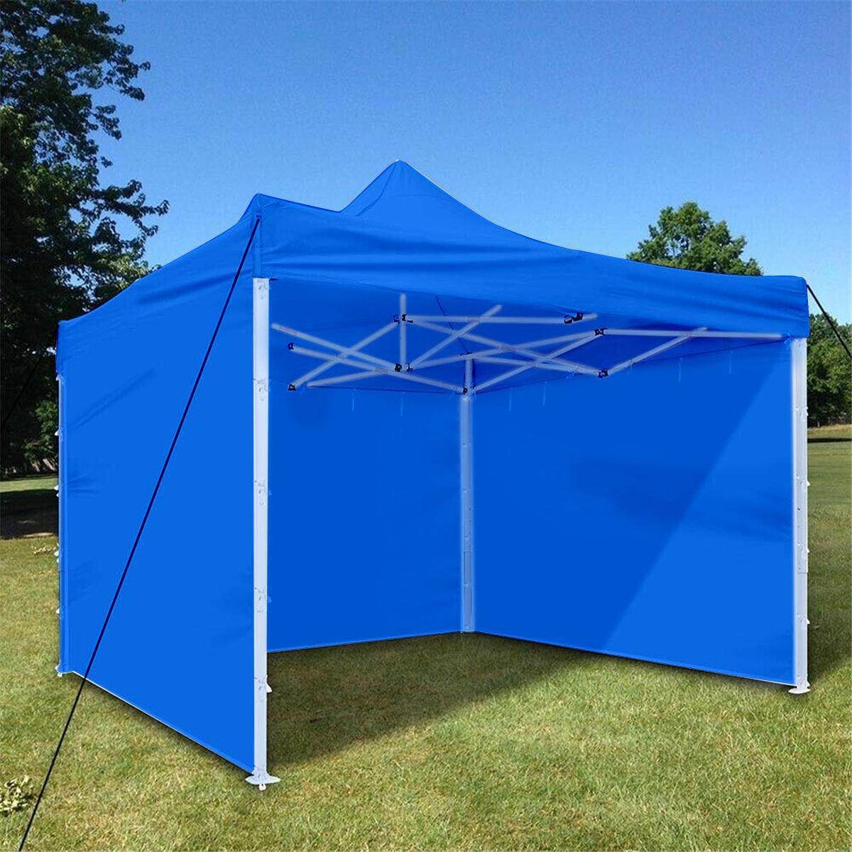 1Pcs Sidewall Panel Gazebo Sun Shade For 3x3m EZ Up Canopy Party Tent Blue 3x3 Meters Single Side Without Window