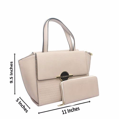 Big Leather Handbag With Wallet