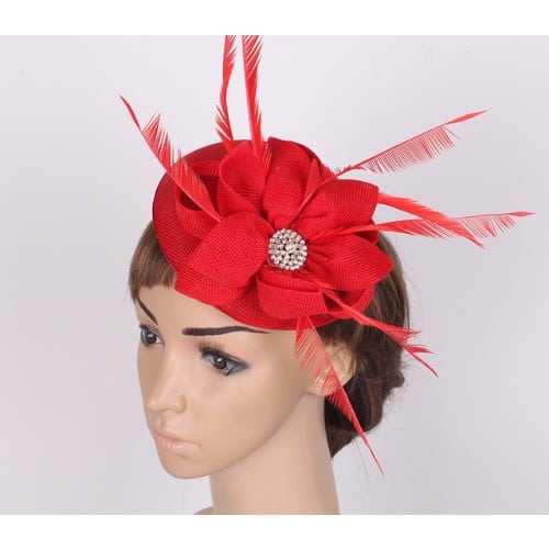 Edge Fascinator - Red