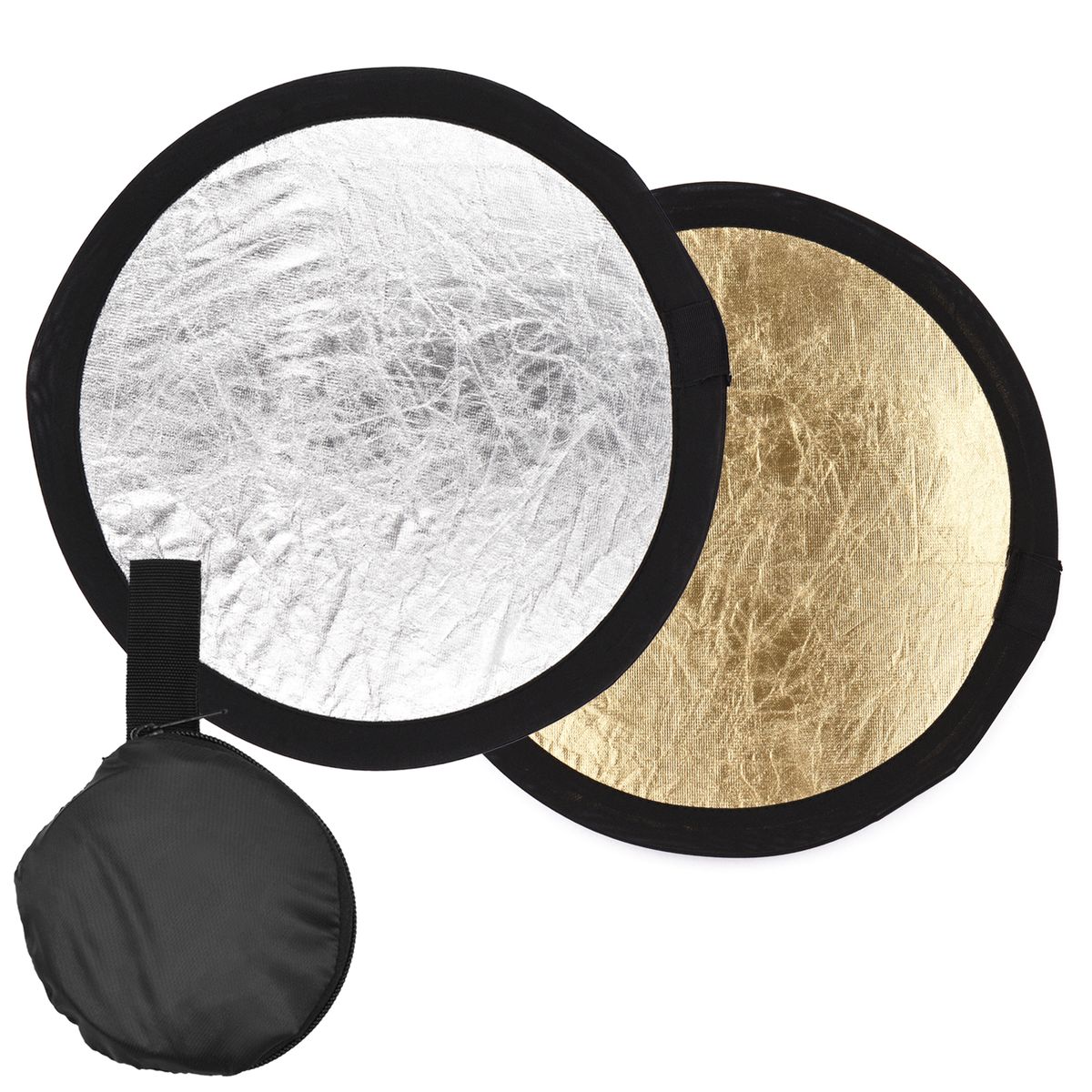 30cm/12inch Photography Round Reflector Silver & Gold