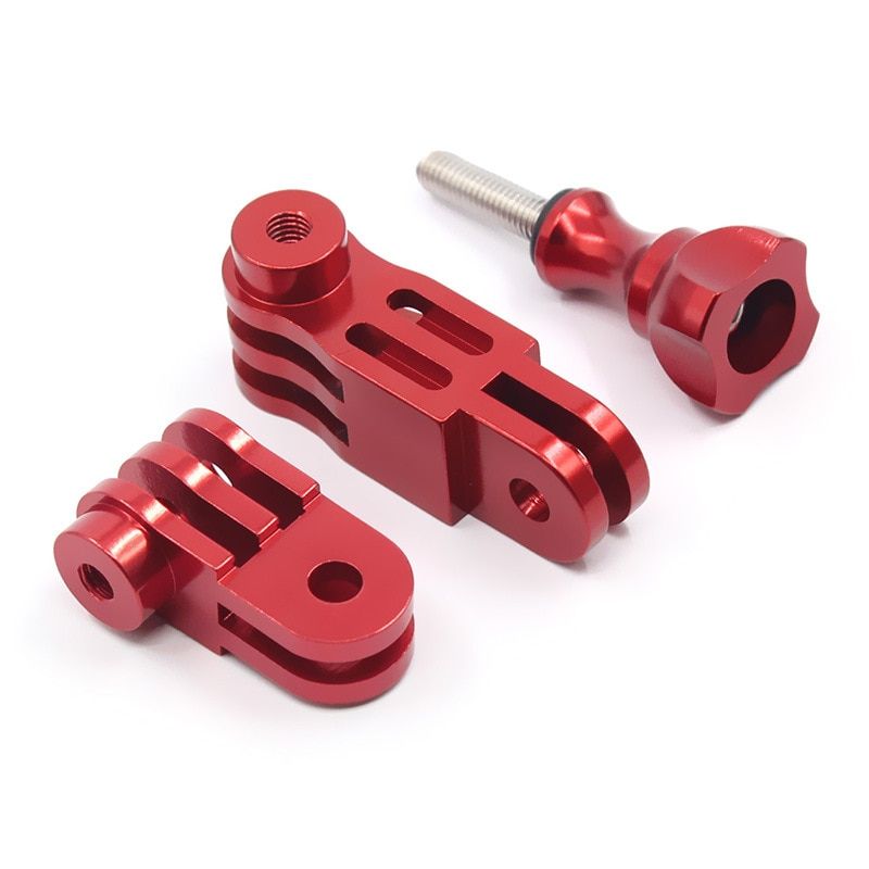 For Accessories Aluminium Mount 3 Way Arm CNC 3-way Pivot Extension + Screw For Go Pro 8 7 6 5 Xiaomi Yi 4K Action Camera