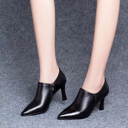 Ladies Fashion Business Work Shoes (7CM)-Black