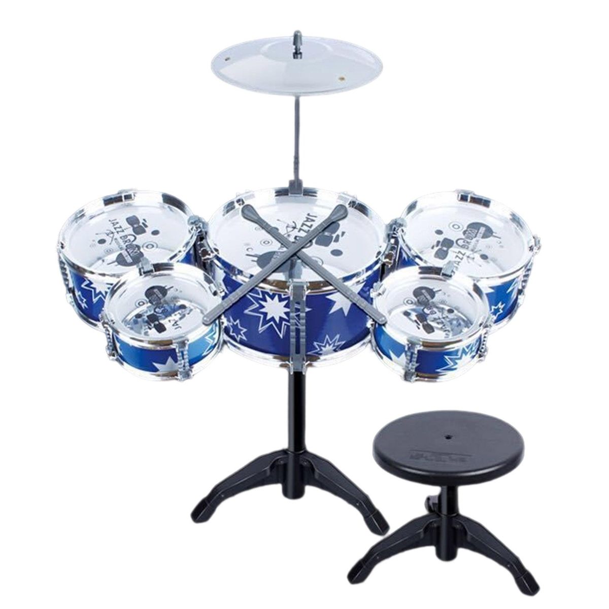 1 Set Jazz Drum Jazz Drum Instrument Toy Blue