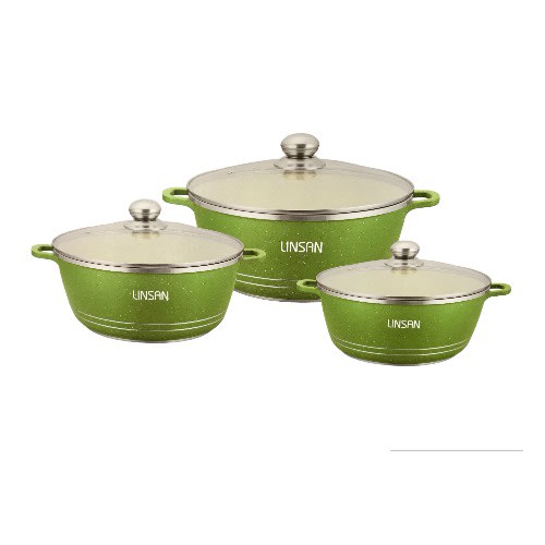 Die Cast Aluminium Non-stick Cookware Set - 6 Pieces