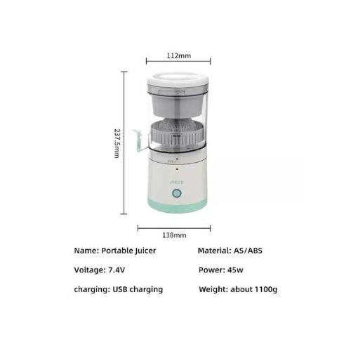 Portable Rechargeable Electric Juicer - 45W