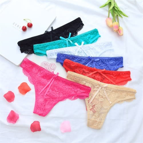 Ladies Soft Lace Net Pants - 7 Pieces