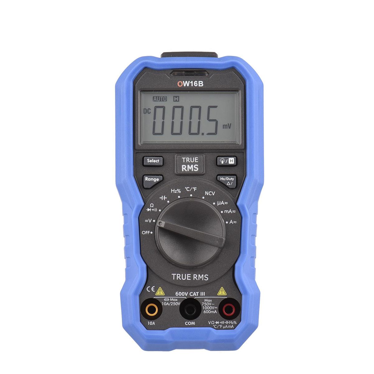 OWON OW16B Digital BT Multimeter with Offline Record 5999 Counts True RMS Auto-ranging Multifunction Electrical Tester with Backlight Voltage Meter NCV Test Measuring Temperature/ AC DC   Voltage Current/ Capacitance/ Resistance/ Frequency/ Diode/ Continu