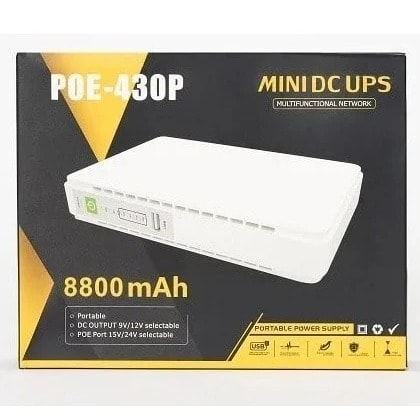 DC Mini UPS For Wifi Router Mini DC UPS POE Mini UPS Output 9V 12V 15V 24V