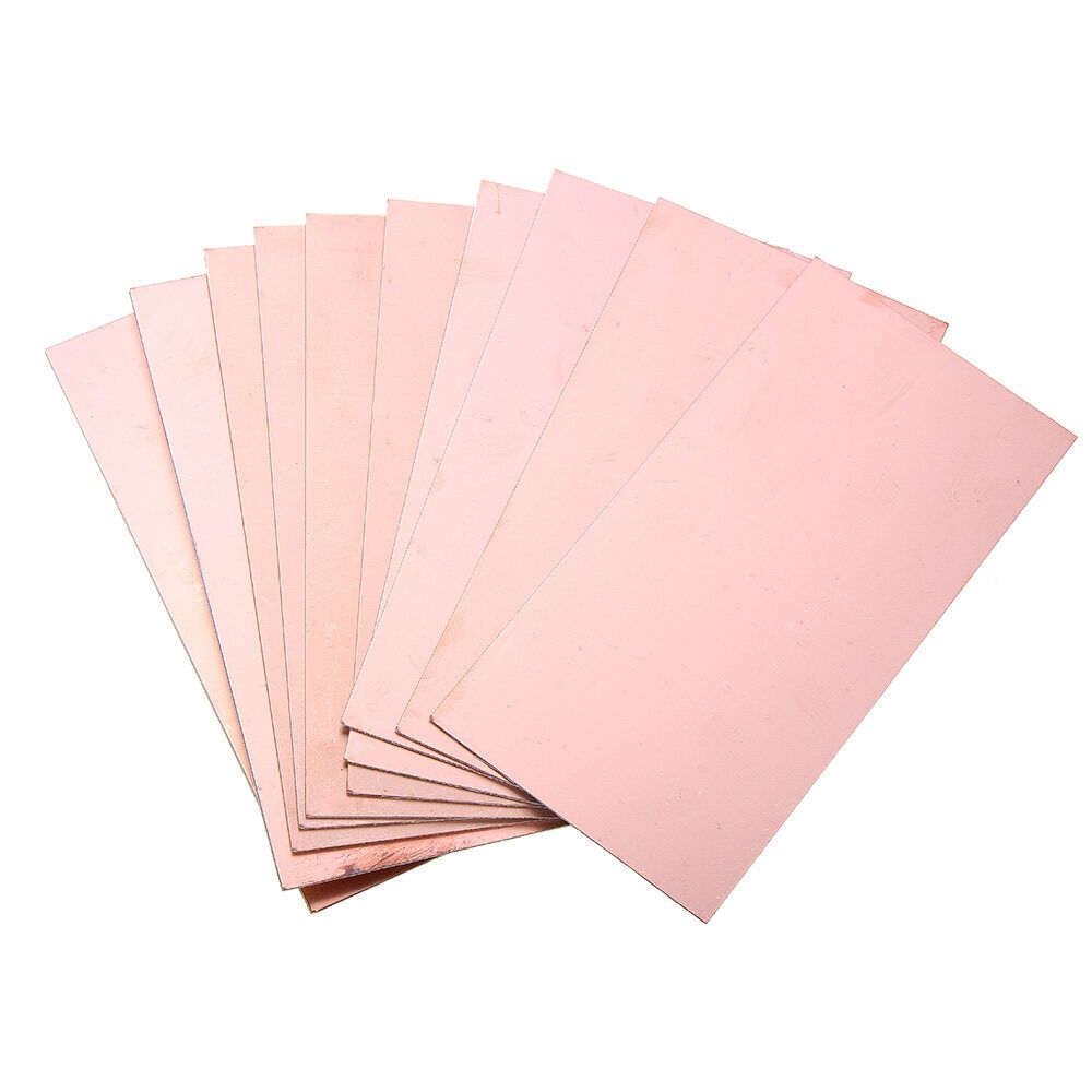 10PCS/PACK 10*20*1.5 Single-sided Copper Clad Laminate (FR4 Fiberglass Board)