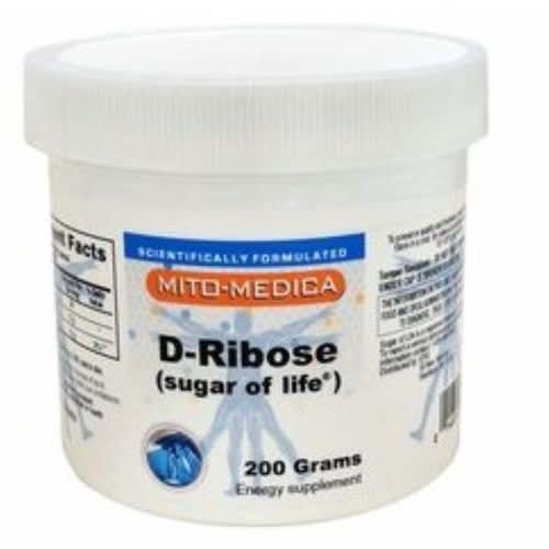 100% Pure D-ribose 200 Gram Jar