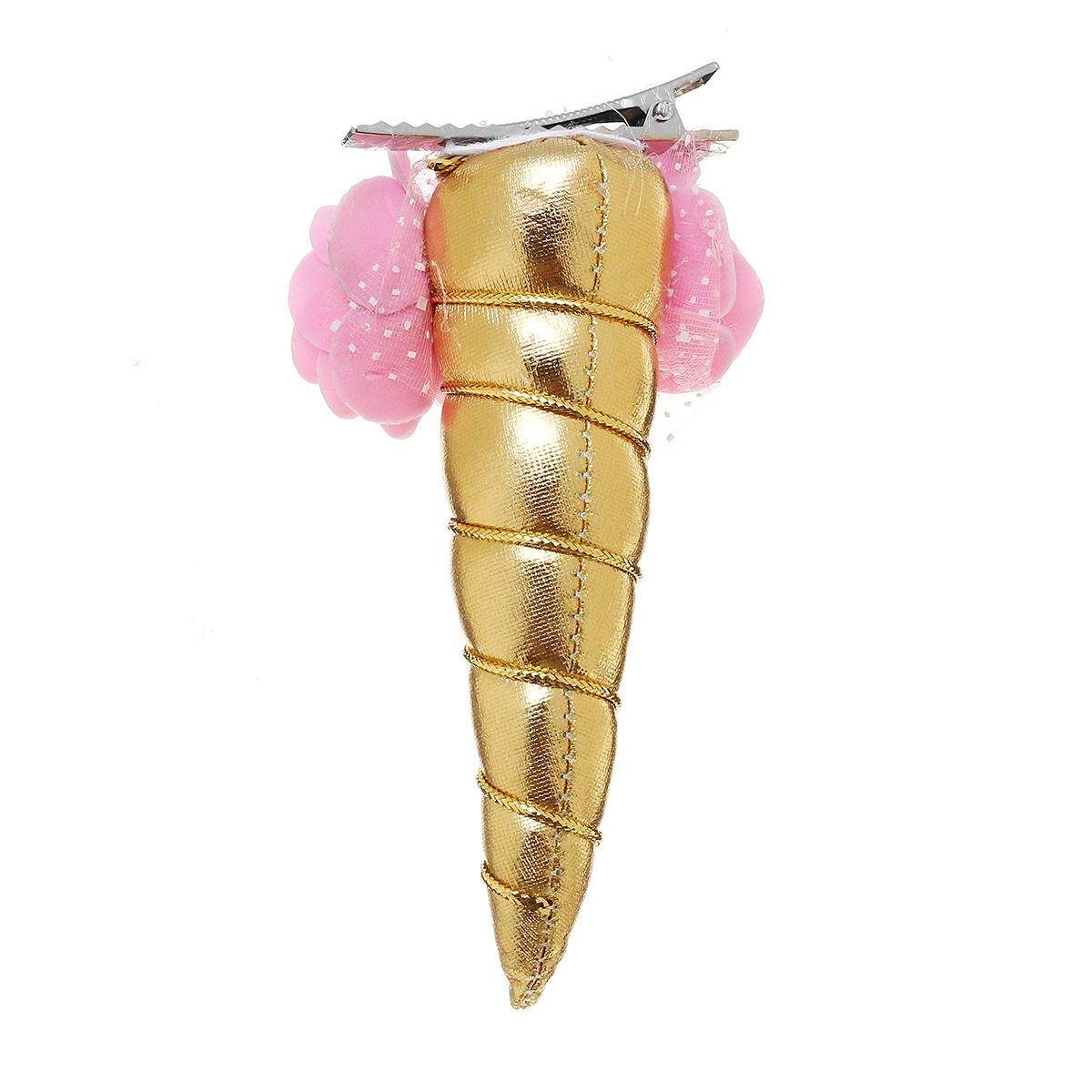 Fancy Dress Up Horse Brow Band Horse Clip Costume Decate Fairytale For Pony Gold