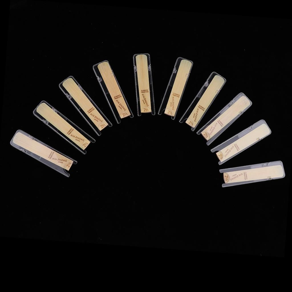 Pack Of 10 Exquisite Saxophone/Clarinet Reeds For