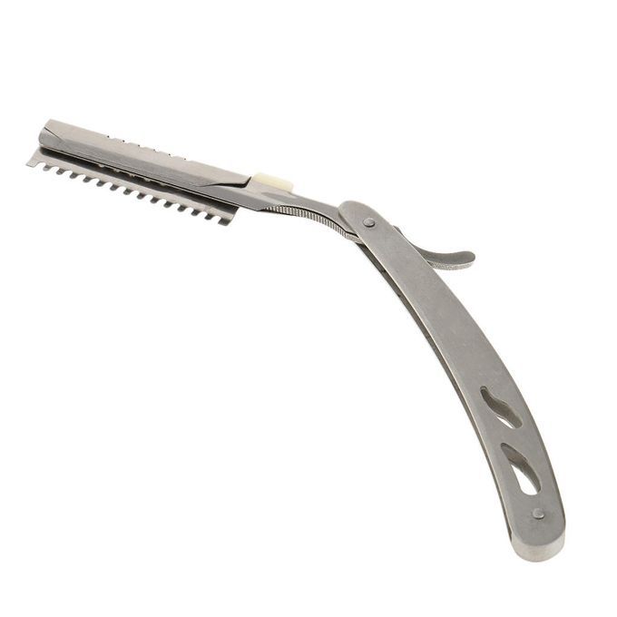 Folding Barber Shaving Straight  Edge Rack Holder - STAINLESS STEEL