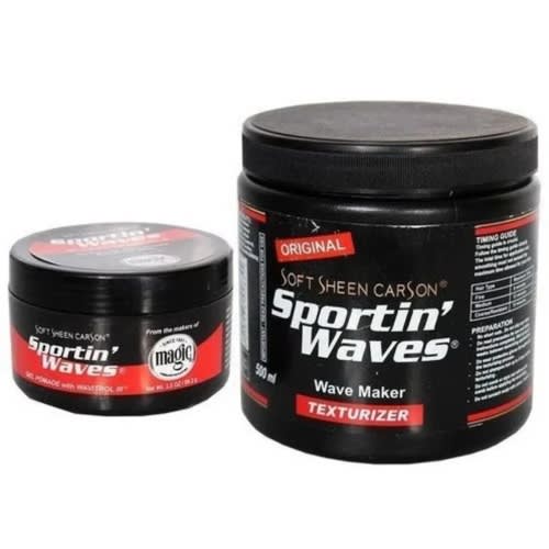 Sportin Waves Texturizer - 500ml & Pomade Wave Cream - 99.2ml