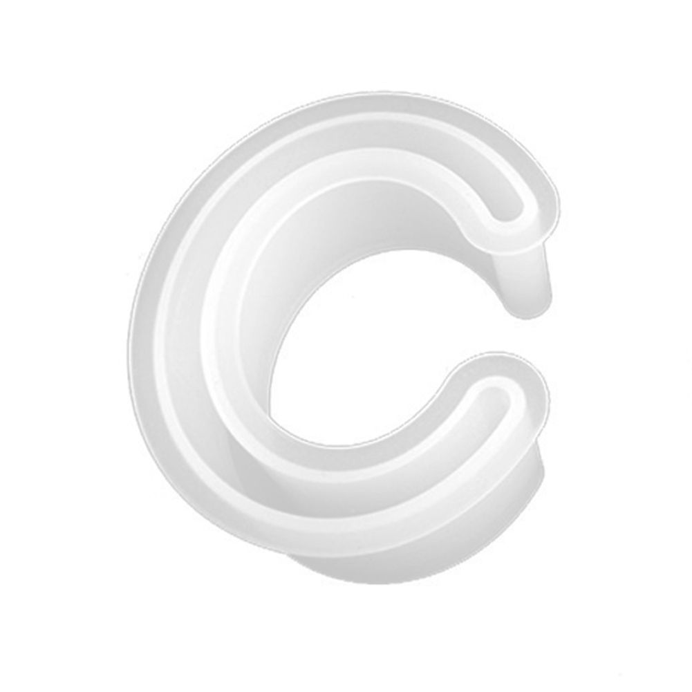 Silicone C-Shape Open Bracelet Mold Jewelry Making-White