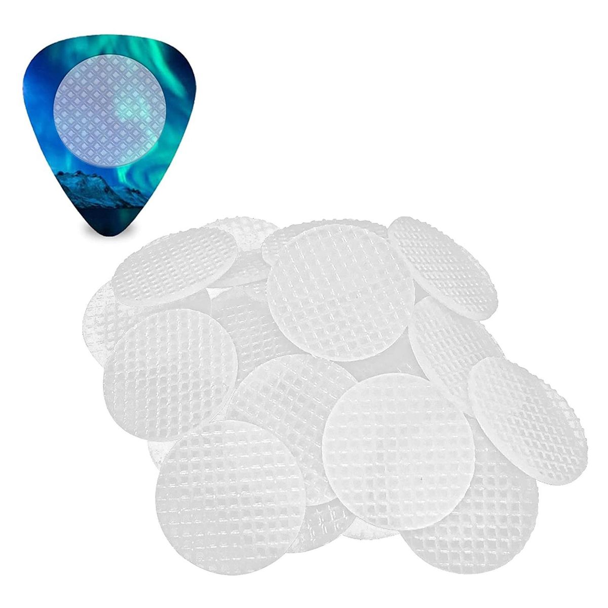 10Pcs Guitar Pick Grips with 10 Picks Help You Hold Guitar