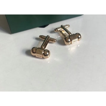 Men's Steel Cuff Link - Gold