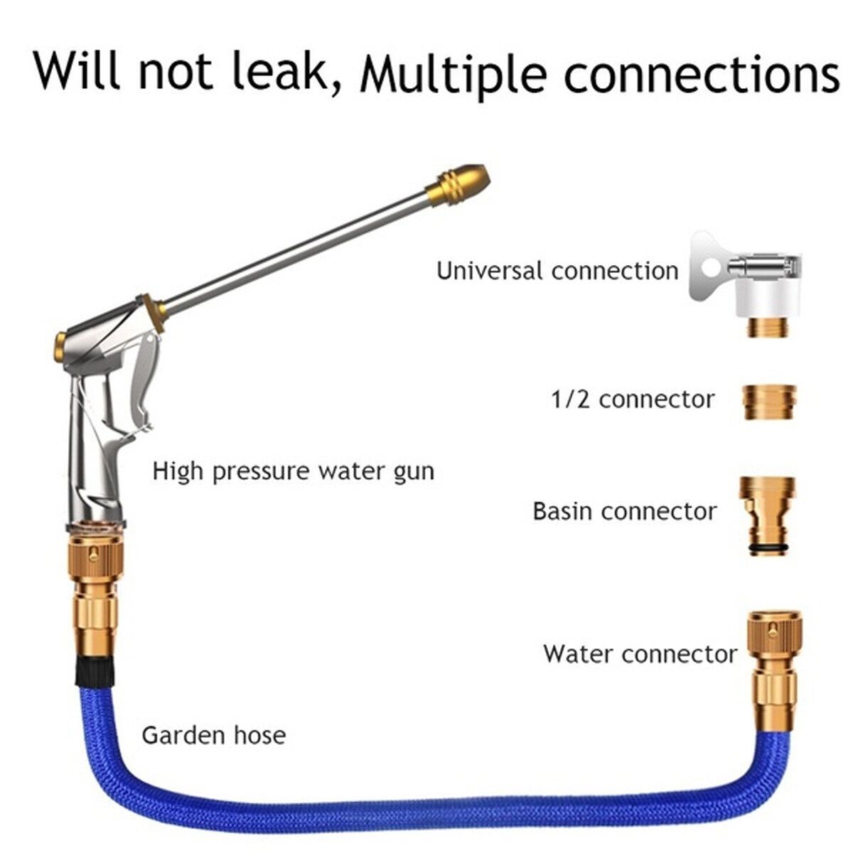 Hose- Pipe 25FT-100FT Garden Hose Expandable Flexible Water Hose Plastic Hose