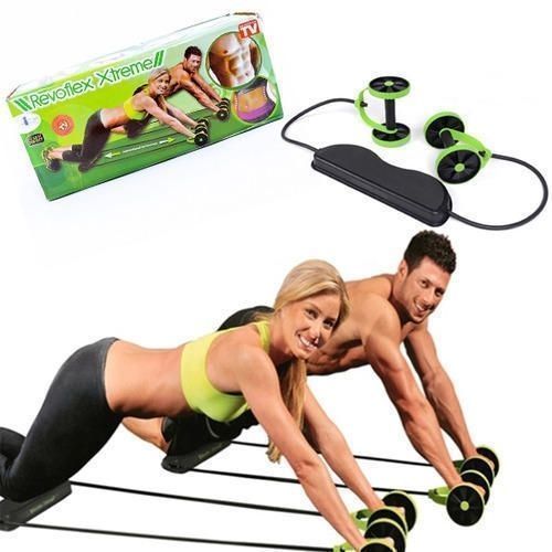 Unisex Revoflex Xtreme Roller Workout Bi-drectional Exercise Kit For Flat Tummy