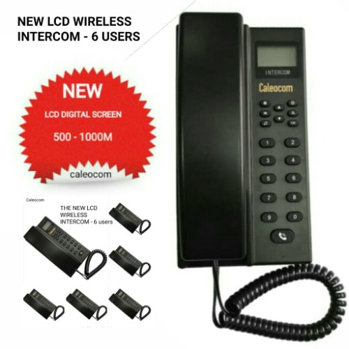 Wireless Intercom Lcd New Model - 6 Users