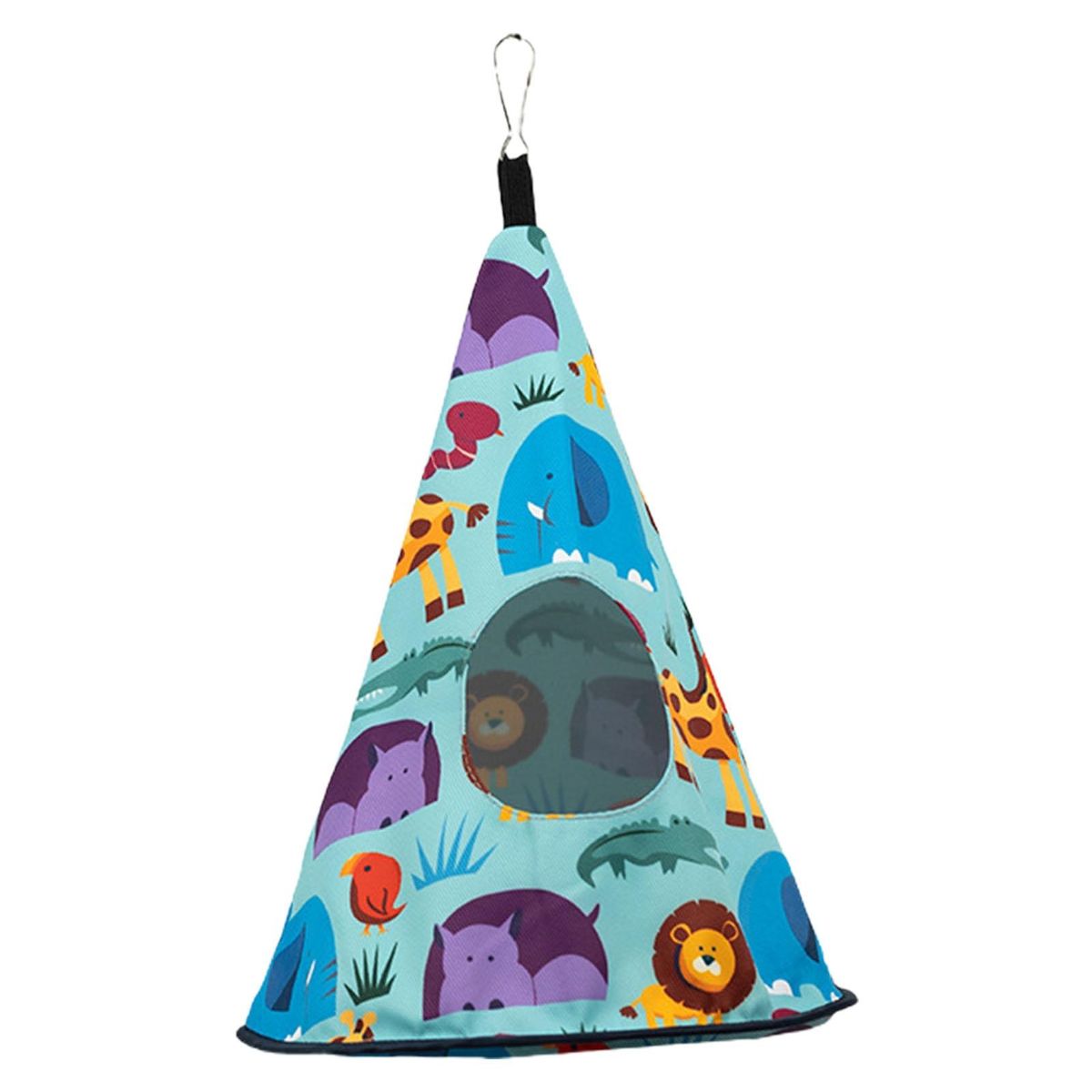 Small Bird Hanging Tent Large Space Washable Cockatiel Small Bird Hanging Tent Lake Blue