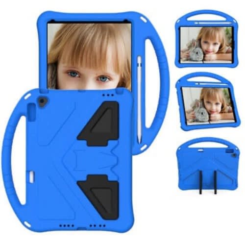 Eva Stand Case Handle Cover For iPad 7th 8th Gen 10.2" Tablet - Blue