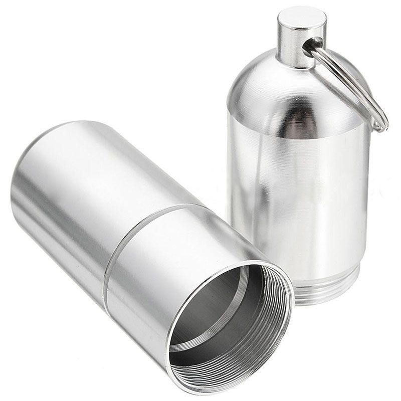 Aluminum Alloy Cigarette Holder Capsule Case Waterproof
