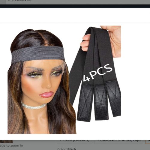 Elastic Band For Lace Frontal Melt, 4 PCS Lace Melting Band